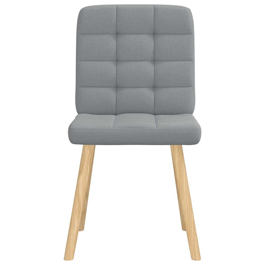 Eetkamerstoelen 6 st stof lichtgrijs is nu te koop bij PeponiXL, paradijselijk wonen!
