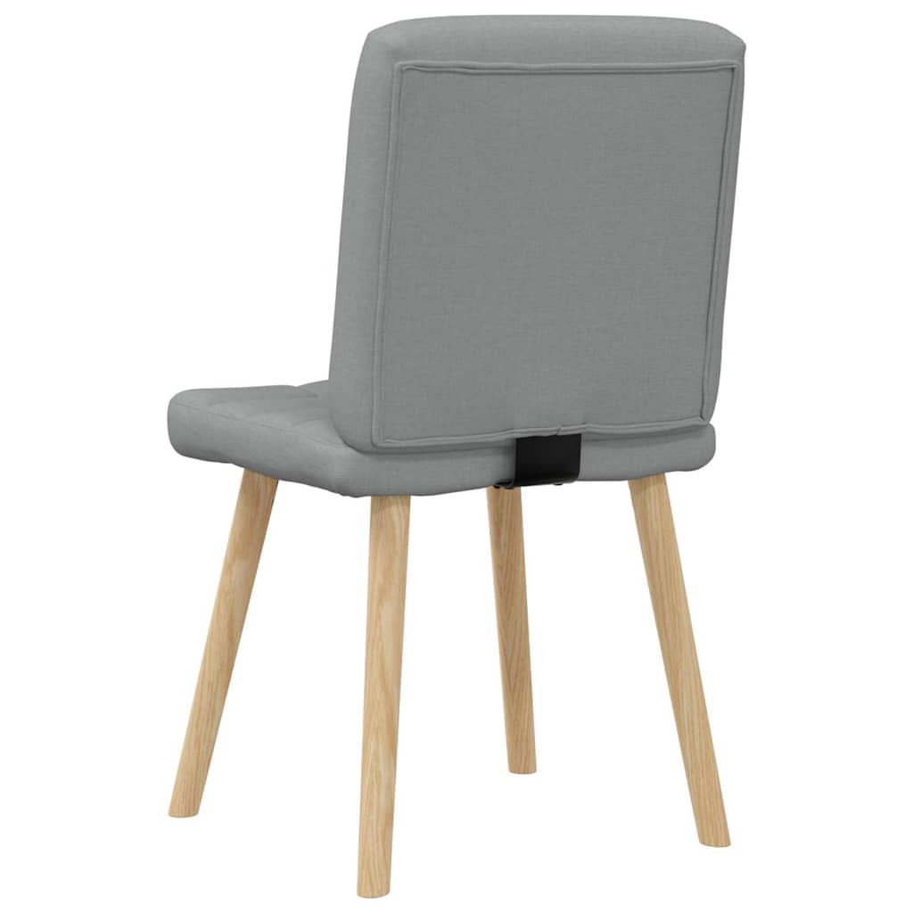 Eetkamerstoelen 6 st stof lichtgrijs is nu te koop bij PeponiXL, paradijselijk wonen!