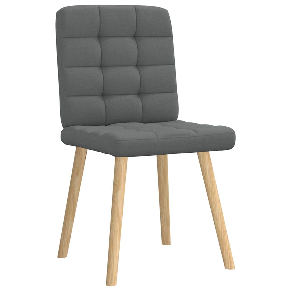 Eetkamerstoelen 6 st stof donkergrijs is nu te koop bij PeponiXL, paradijselijk wonen!
