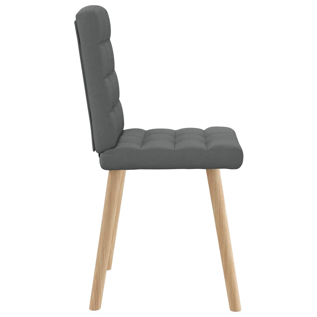 Eetkamerstoelen 6 st stof donkergrijs is nu te koop bij PeponiXL, paradijselijk wonen!