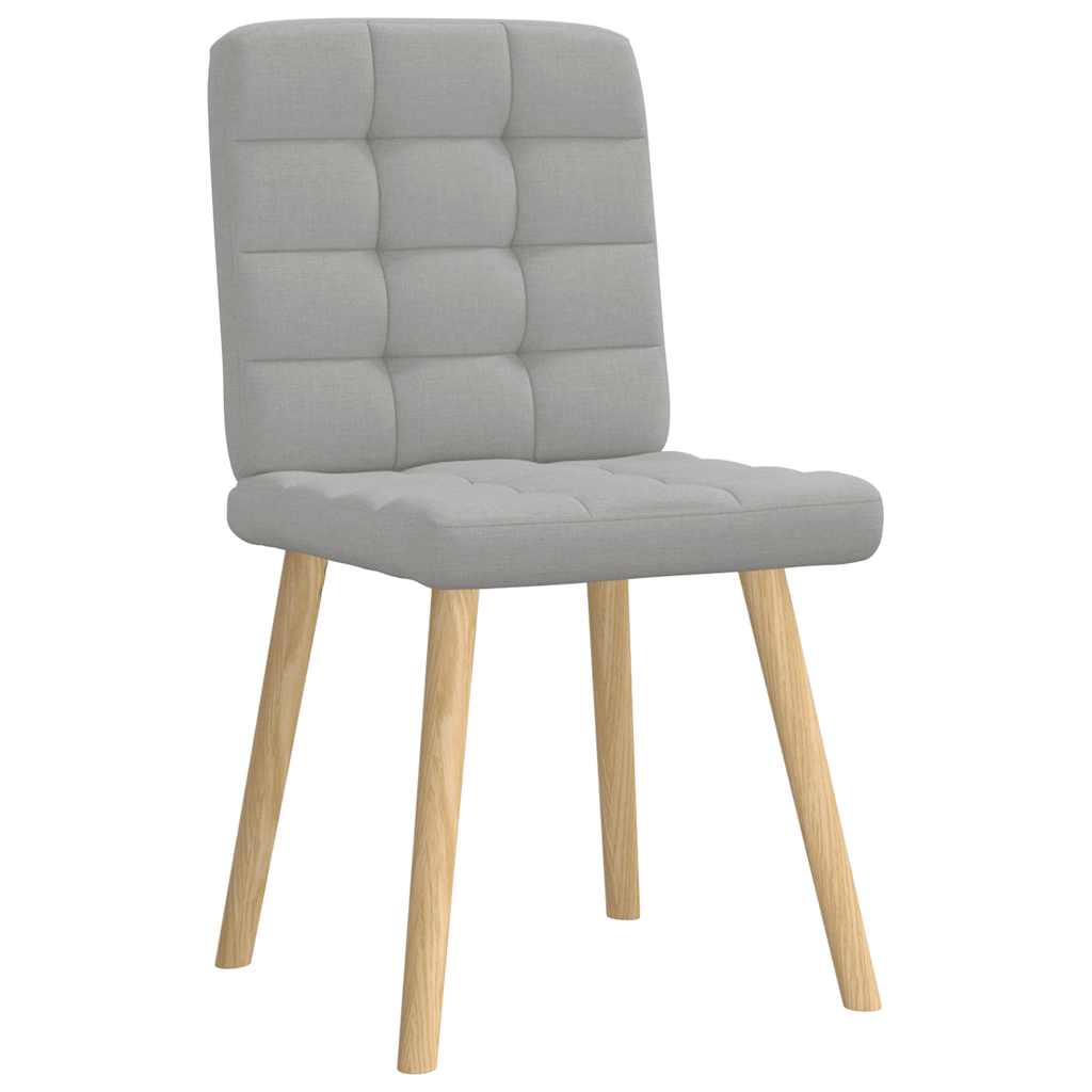 Eetkamerstoelen 6 st stof wolk grijs is nu te koop bij PeponiXL, paradijselijk wonen!