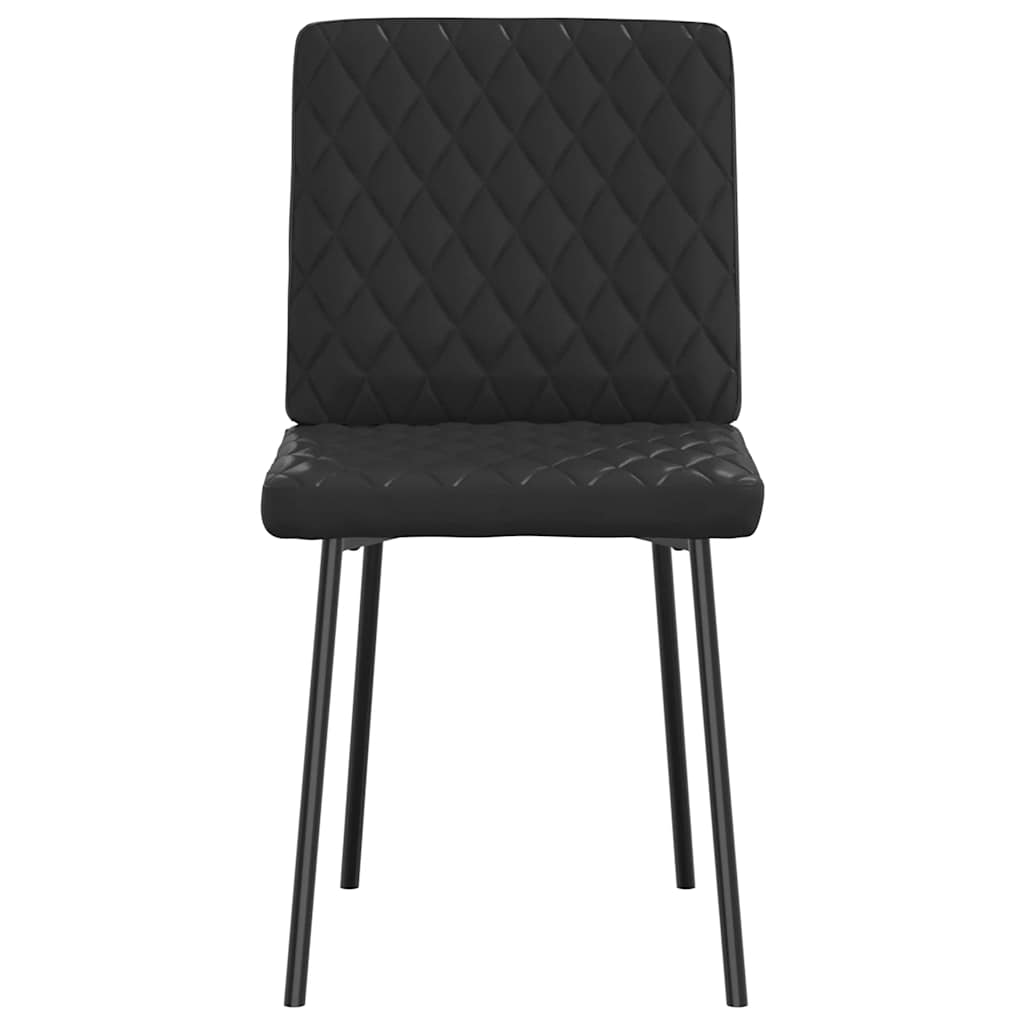 Eetkamerstoelen 6 st kunstleer zwart is nu te koop bij PeponiXL, paradijselijk wonen!