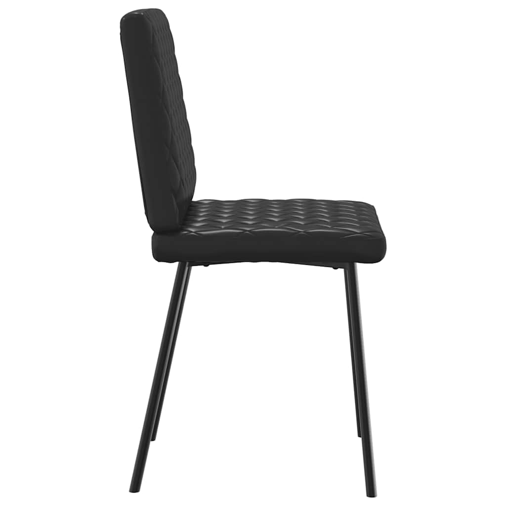 Eetkamerstoelen 6 st kunstleer zwart is nu te koop bij PeponiXL, paradijselijk wonen!