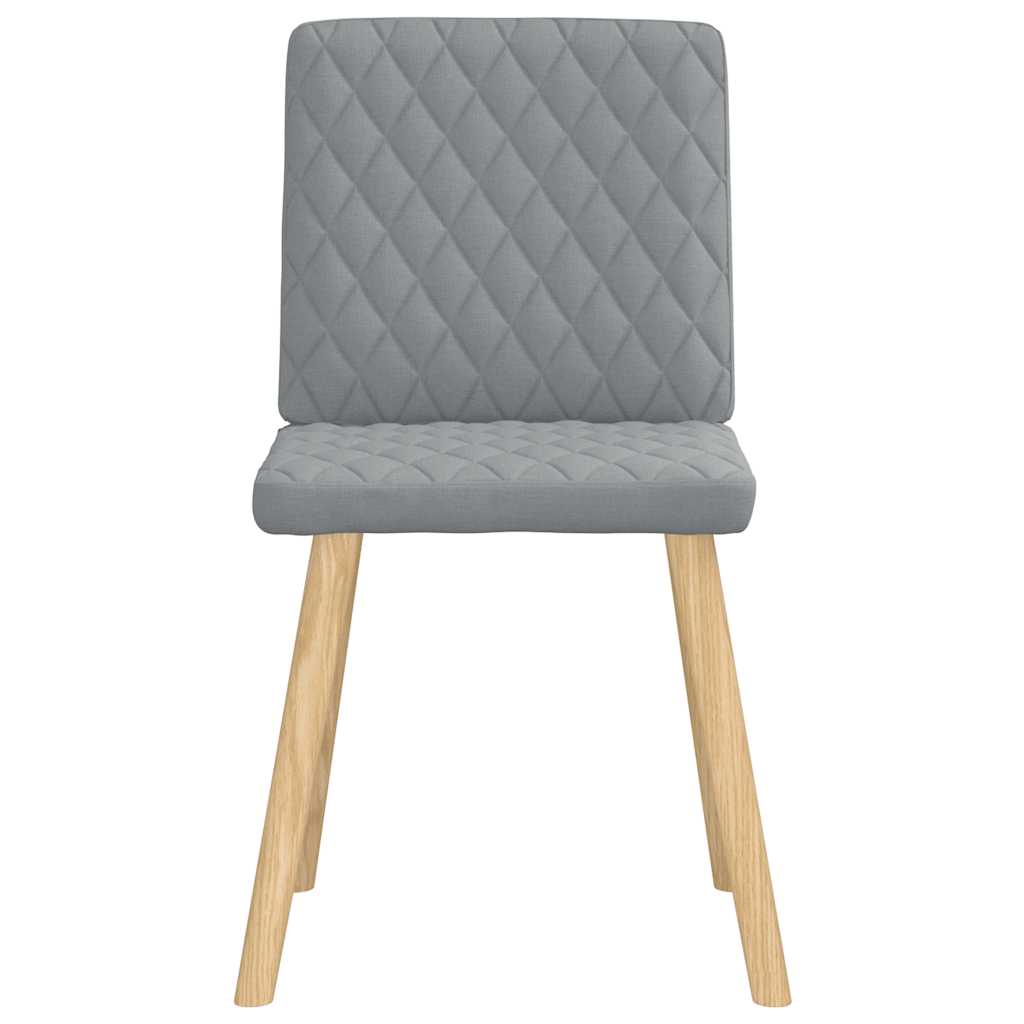 Eetkamerstoelen 6 st stof lichtgrijs is nu te koop bij PeponiXL, paradijselijk wonen!