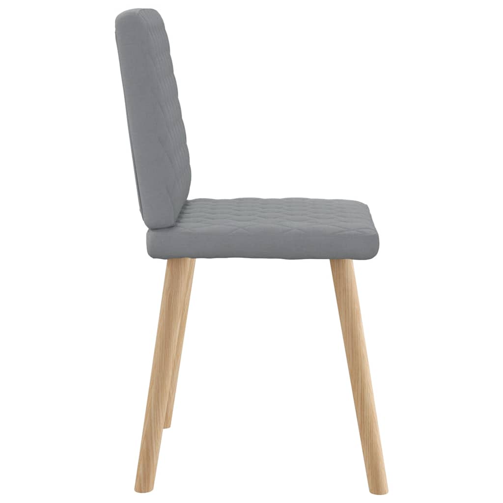 Eetkamerstoelen 6 st stof lichtgrijs is nu te koop bij PeponiXL, paradijselijk wonen!