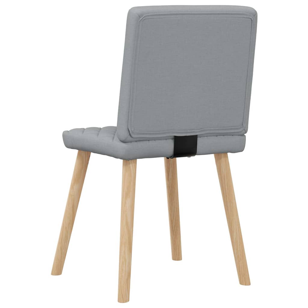 Eetkamerstoelen 6 st stof lichtgrijs is nu te koop bij PeponiXL, paradijselijk wonen!