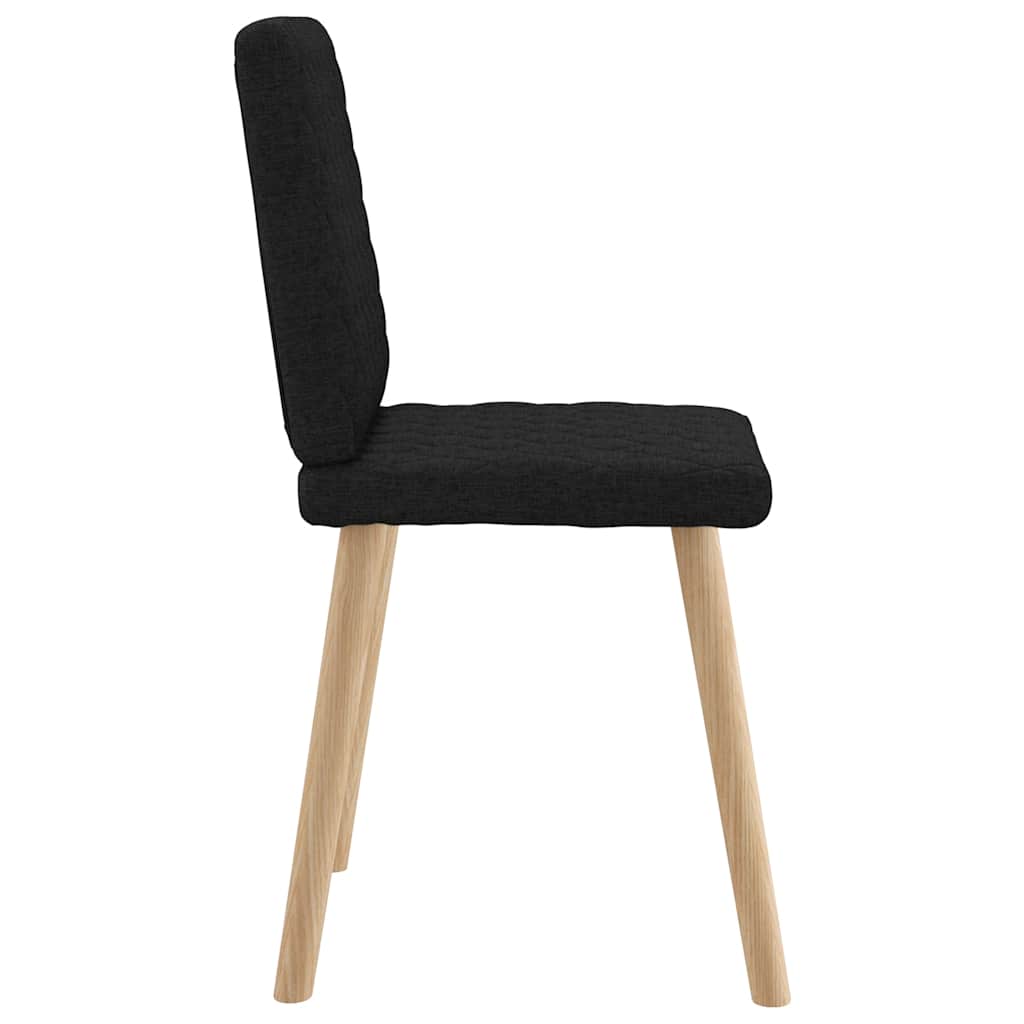 Eetkamerstoelen 6 st stof zwart is nu te koop bij PeponiXL, paradijselijk wonen!