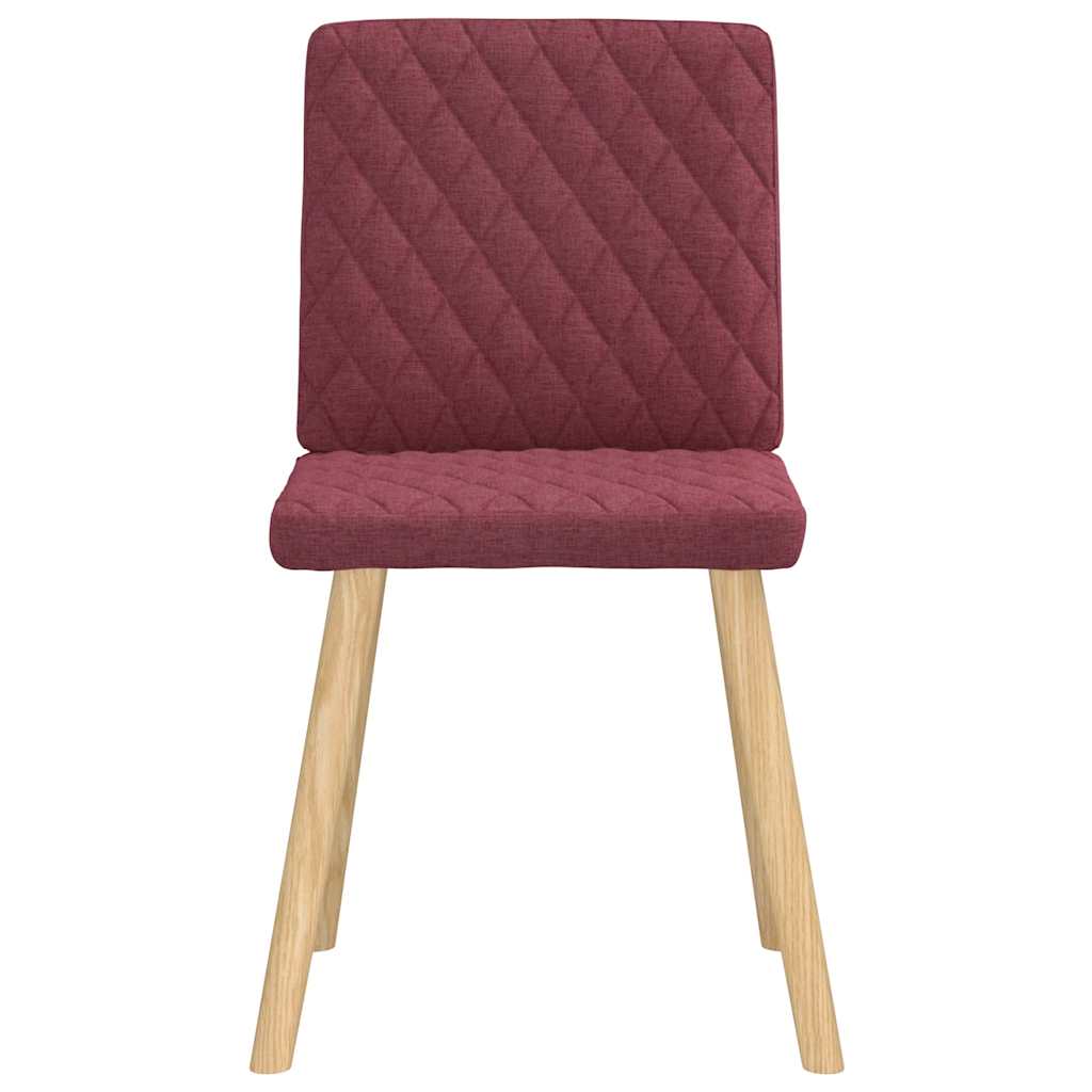 Eetkamerstoelen 6 st stof wijnrood is nu te koop bij PeponiXL, paradijselijk wonen!