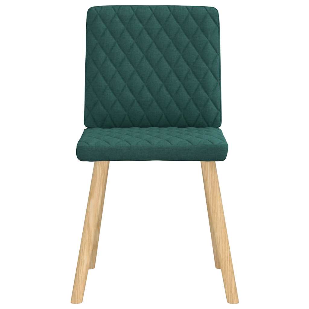 Eetkamerstoelen 6 st stof donkergroen is nu te koop bij PeponiXL, paradijselijk wonen!