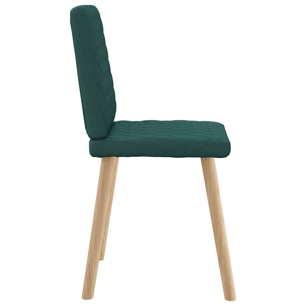 Eetkamerstoelen 6 st stof donkergroen is nu te koop bij PeponiXL, paradijselijk wonen!