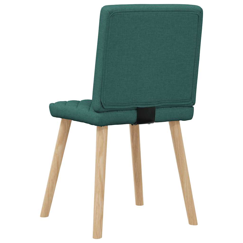 Eetkamerstoelen 6 st stof donkergroen is nu te koop bij PeponiXL, paradijselijk wonen!
