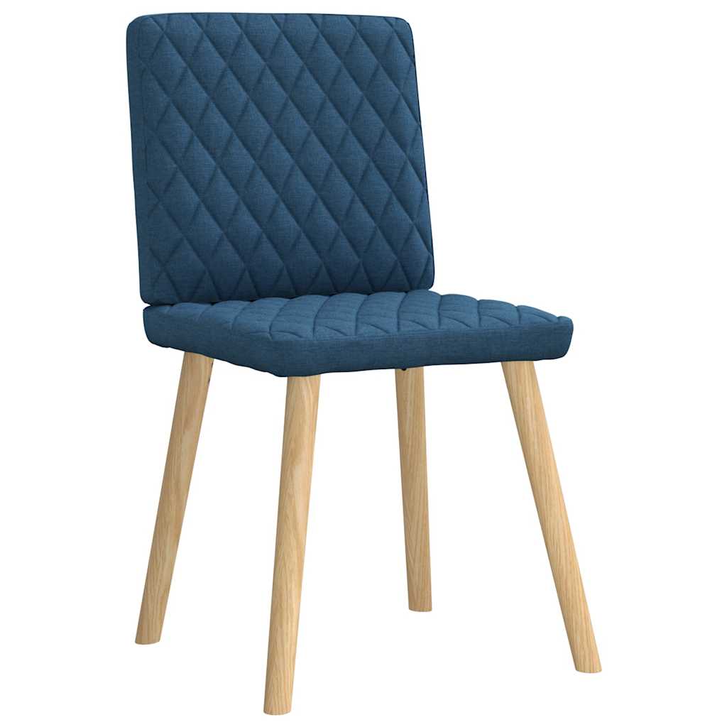 Eetkamerstoelen 6 st stof blauw is nu te koop bij PeponiXL, paradijselijk wonen!