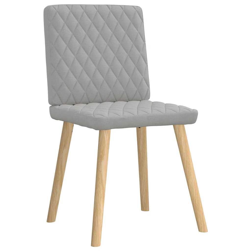Eetkamerstoelen 6 st stof wolk grijs is nu te koop bij PeponiXL, paradijselijk wonen!