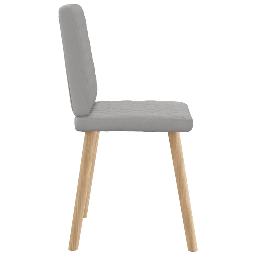 Eetkamerstoelen 6 st stof wolk grijs is nu te koop bij PeponiXL, paradijselijk wonen!