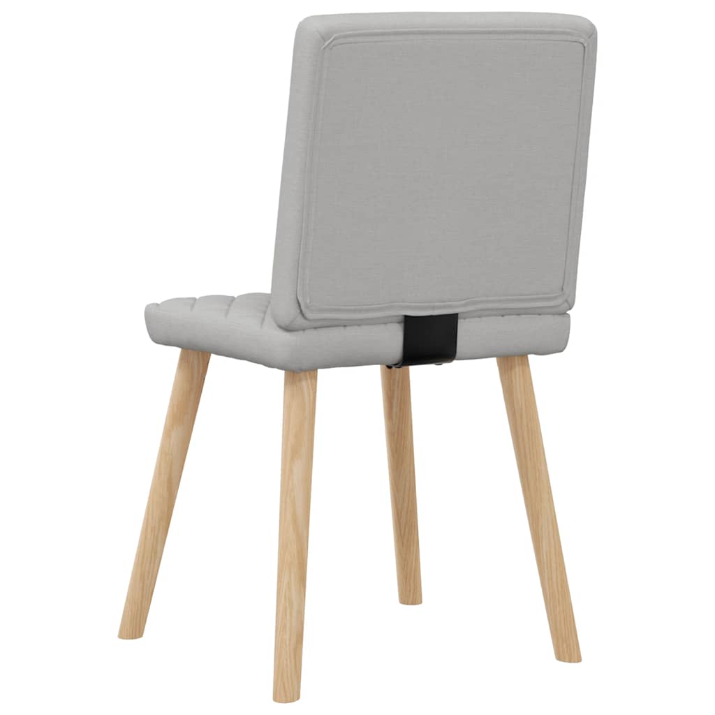Eetkamerstoelen 6 st stof wolk grijs is nu te koop bij PeponiXL, paradijselijk wonen!