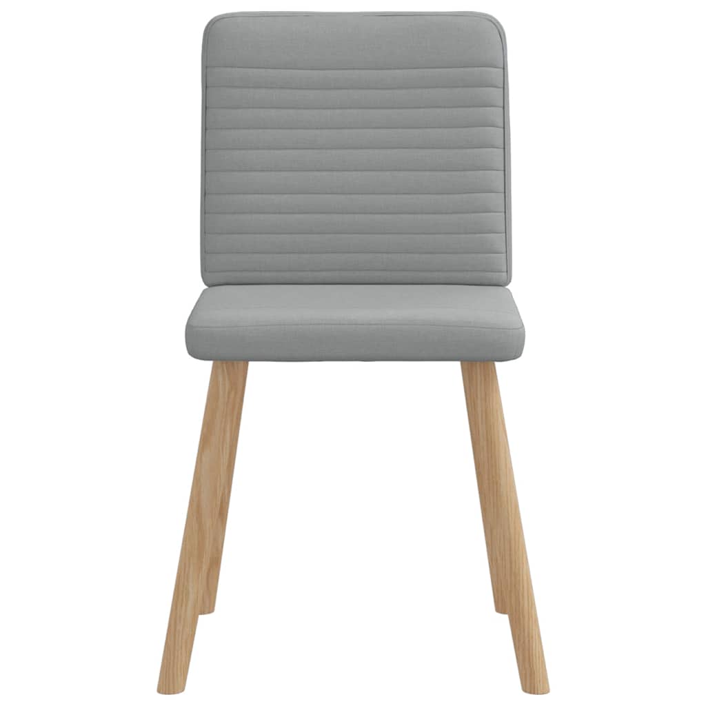 Eetkamerstoelen 6 st stof lichtgrijs is nu te koop bij PeponiXL, paradijselijk wonen!