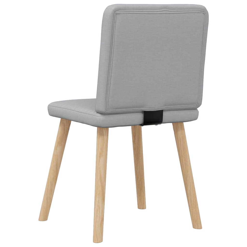 Eetkamerstoelen 6 st stof lichtgrijs is nu te koop bij PeponiXL, paradijselijk wonen!