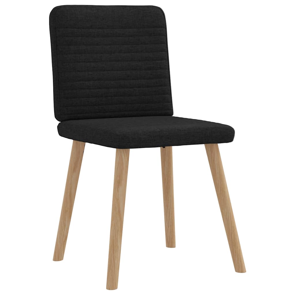 Eetkamerstoelen 6 st stof zwart is nu te koop bij PeponiXL, paradijselijk wonen!