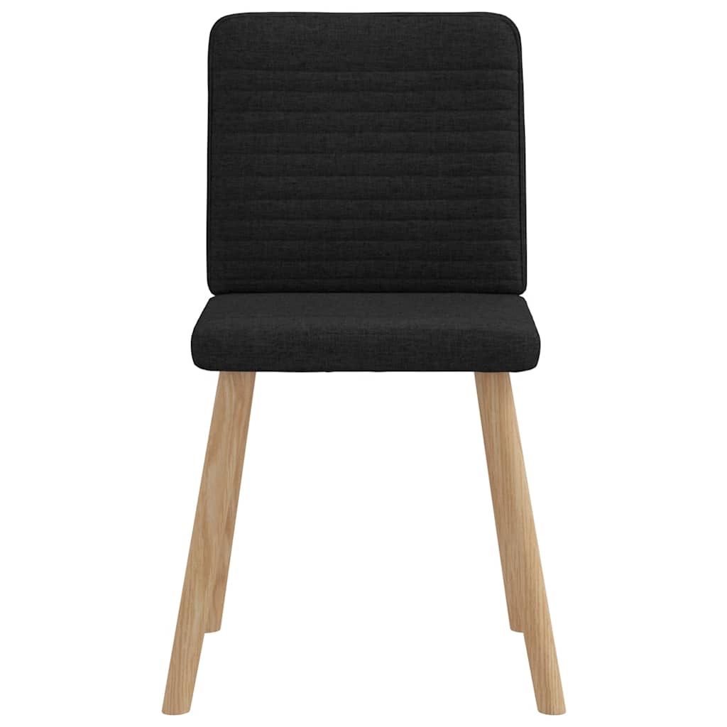 Eetkamerstoelen 6 st stof zwart is nu te koop bij PeponiXL, paradijselijk wonen!