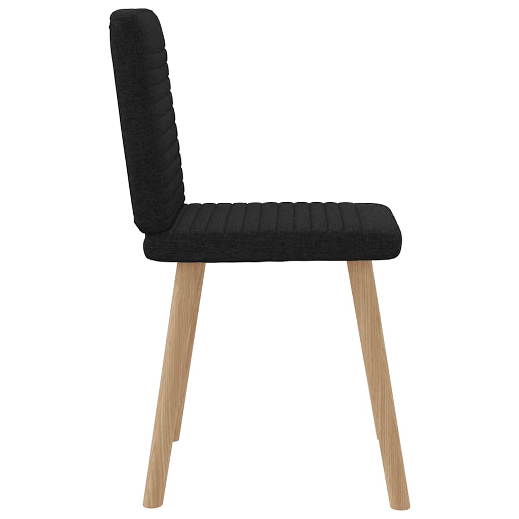Eetkamerstoelen 6 st stof zwart is nu te koop bij PeponiXL, paradijselijk wonen!