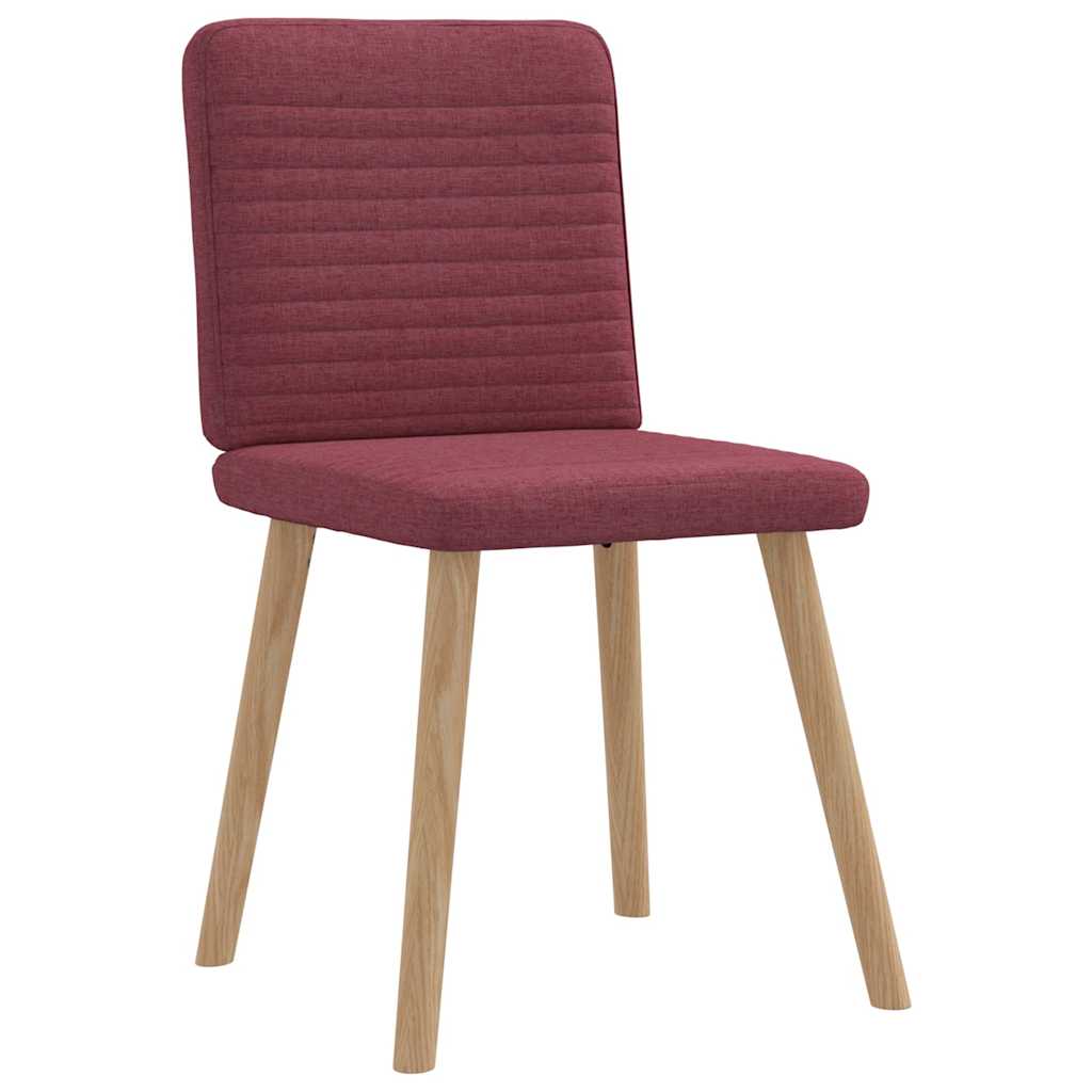Eetkamerstoelen 6 st stof wijnrood is nu te koop bij PeponiXL, paradijselijk wonen!