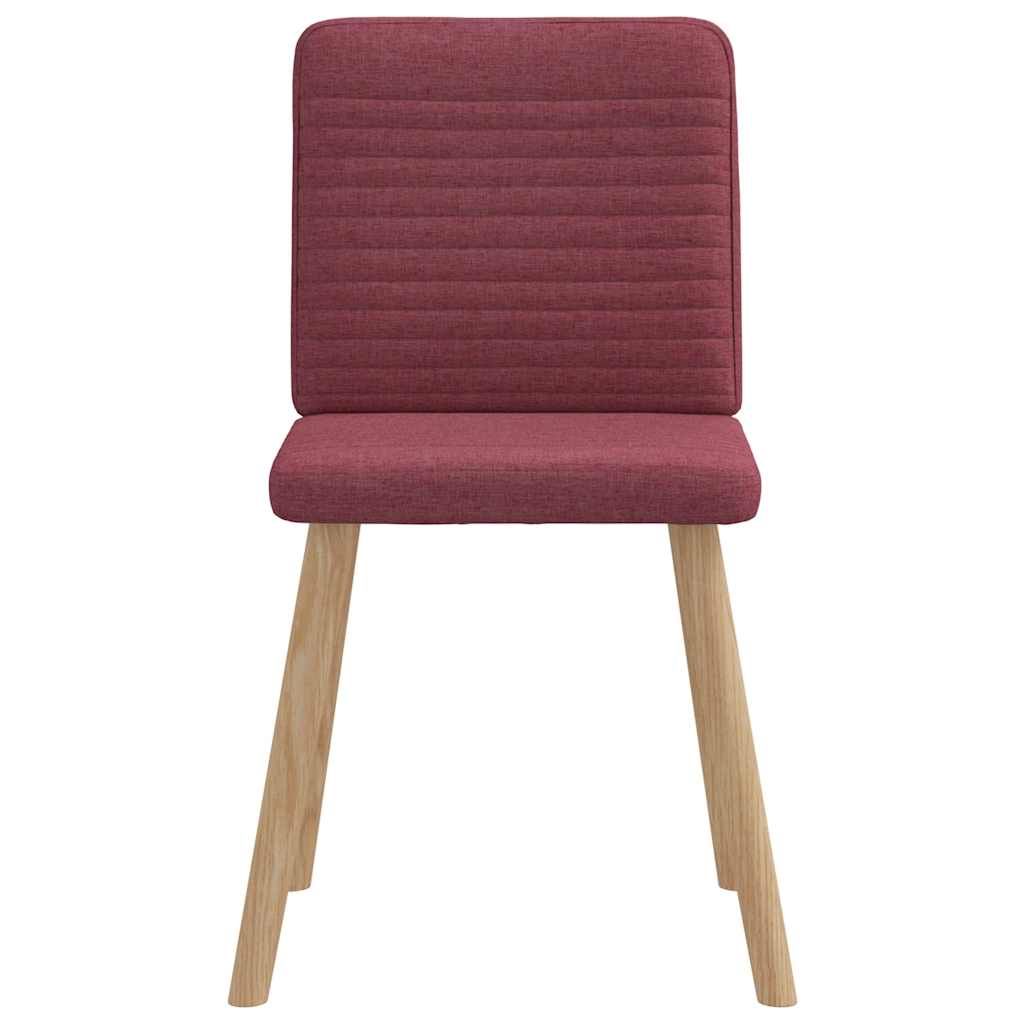 Eetkamerstoelen 6 st stof wijnrood is nu te koop bij PeponiXL, paradijselijk wonen!
