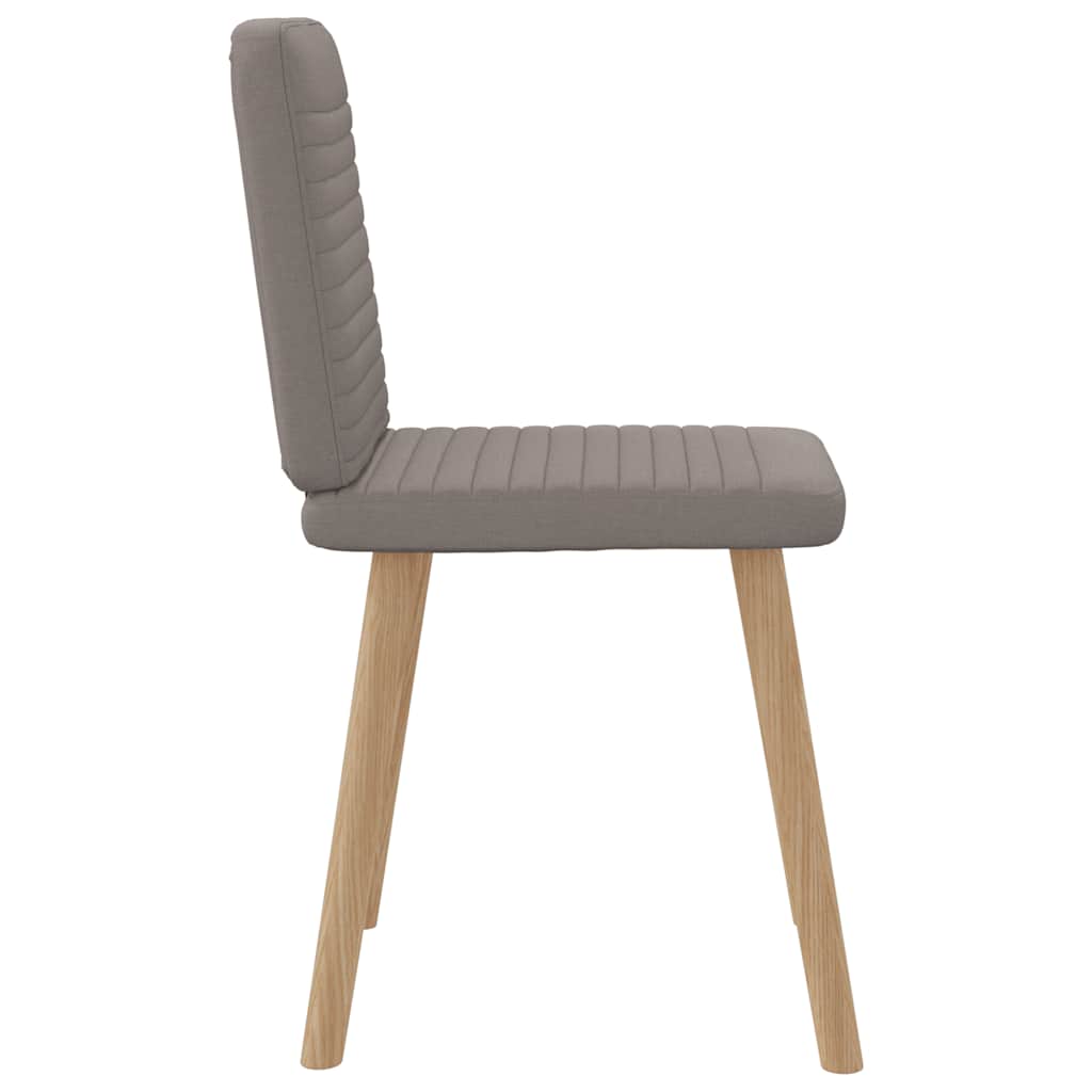 Eetkamerstoelen 6 st stof taupe is nu te koop bij PeponiXL, paradijselijk wonen!