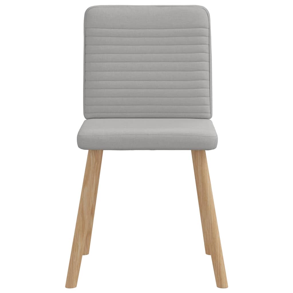 Eetkamerstoelen 6 st stof wolk grijs is nu te koop bij PeponiXL, paradijselijk wonen!