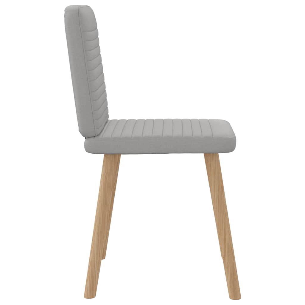 Eetkamerstoelen 6 st stof wolk grijs is nu te koop bij PeponiXL, paradijselijk wonen!
