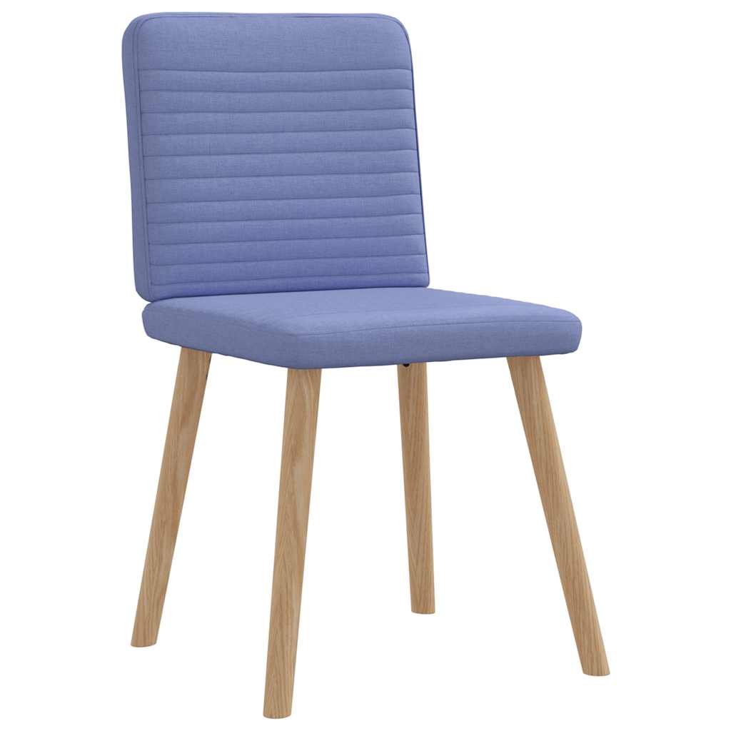 Eetkamerstoelen 6 st stof jeansblauw is nu te koop bij PeponiXL, paradijselijk wonen!