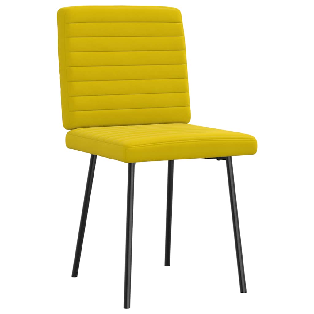 Eetkamerstoelen 6 st fluweel geel is nu te koop bij PeponiXL, paradijselijk wonen!