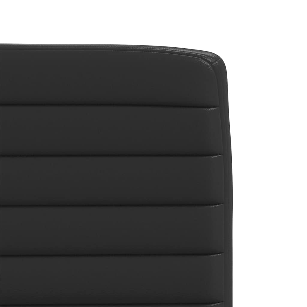 Eetkamerstoelen 6 st kunstleer zwart is nu te koop bij PeponiXL, paradijselijk wonen!