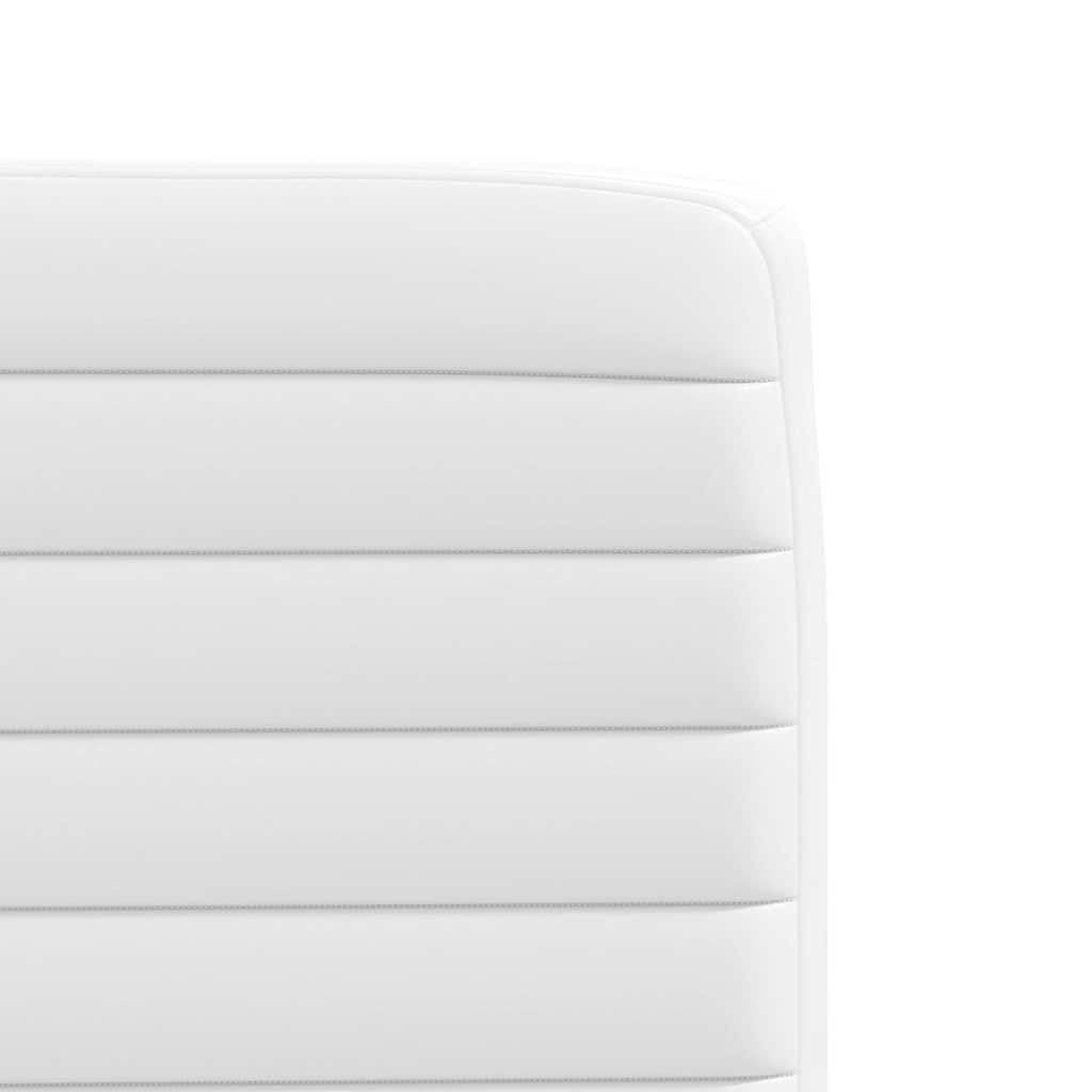 Eetkamerstoelen 6 st kunstleer wit is nu te koop bij PeponiXL, paradijselijk wonen!