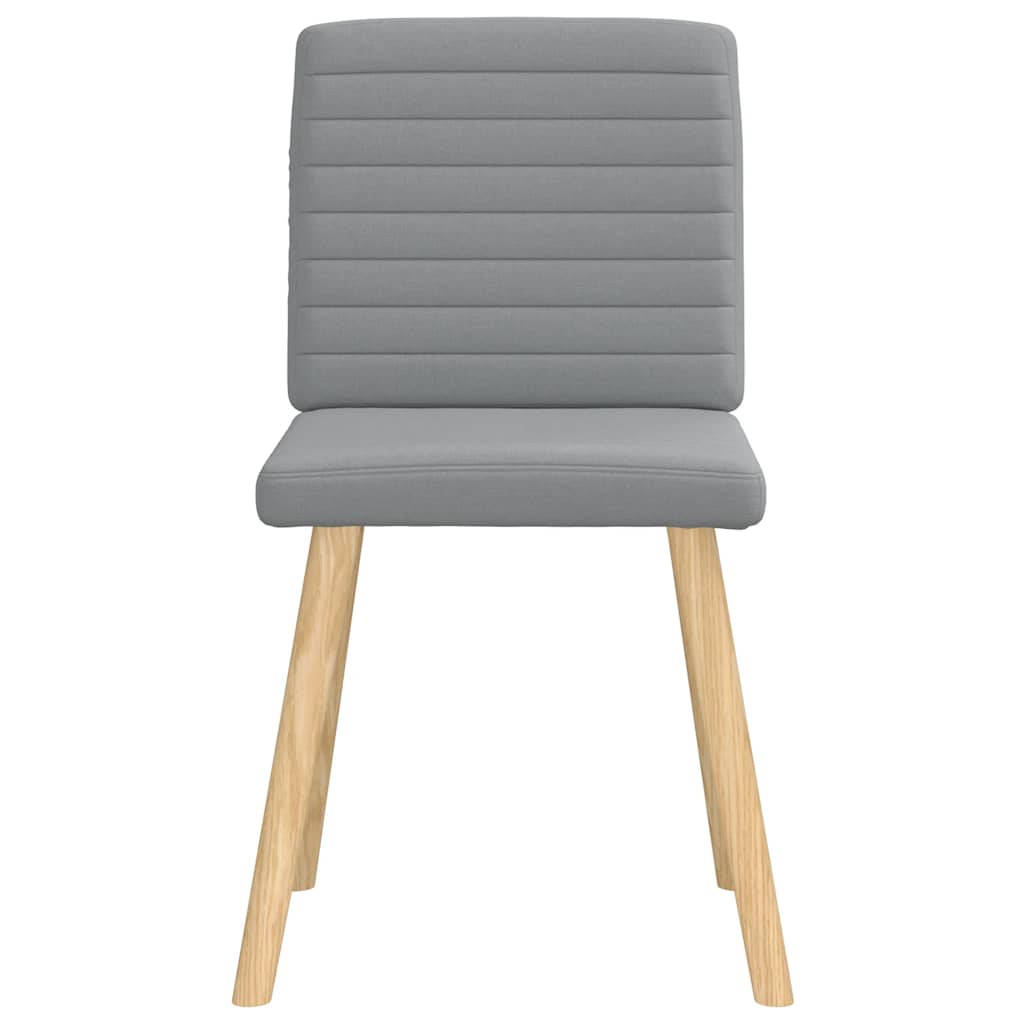 Eetkamerstoelen 6 st stof lichtgrijs is nu te koop bij PeponiXL, paradijselijk wonen!