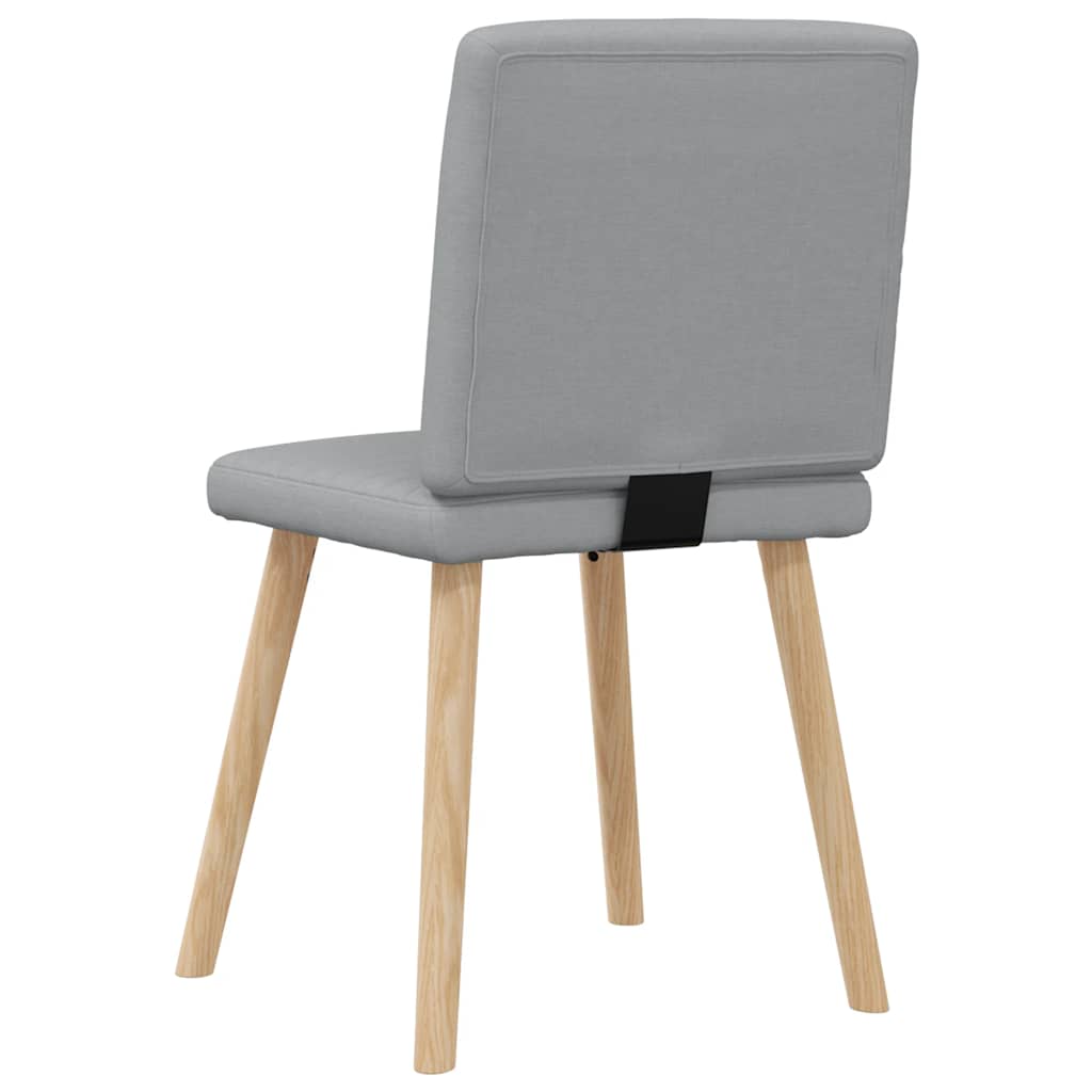 Eetkamerstoelen 6 st stof lichtgrijs is nu te koop bij PeponiXL, paradijselijk wonen!