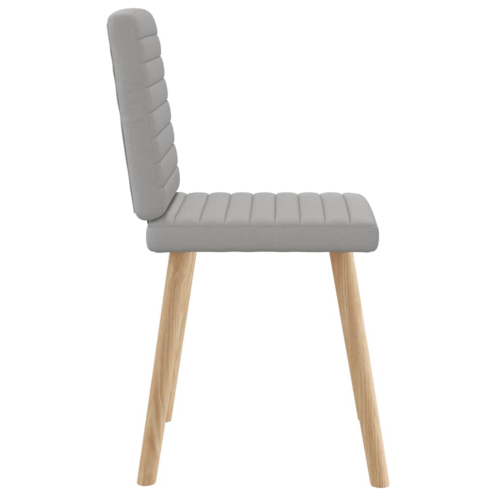 Eetkamerstoelen 6 st stof wolk grijs is nu te koop bij PeponiXL, paradijselijk wonen!
