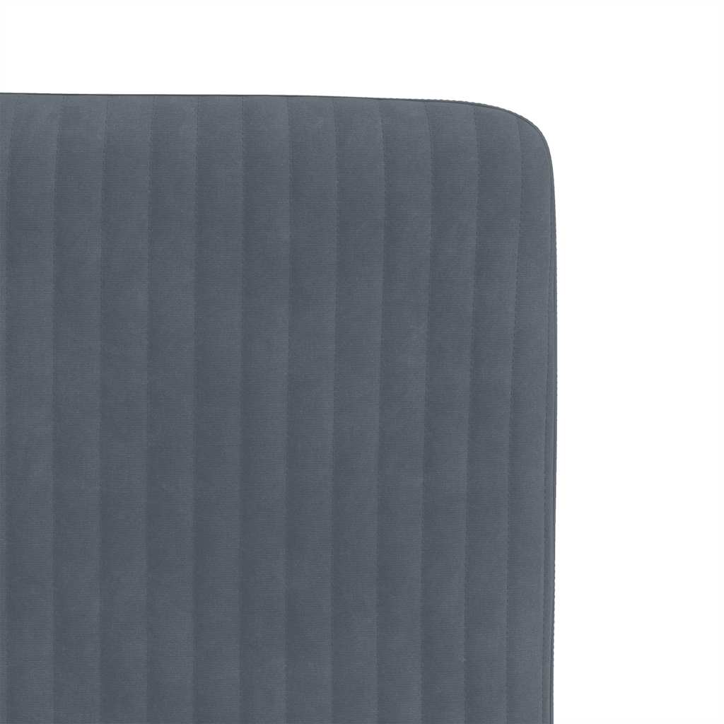 Eetkamerstoelen 6 st fluweel donkergrijs is nu te koop bij PeponiXL, paradijselijk wonen!
