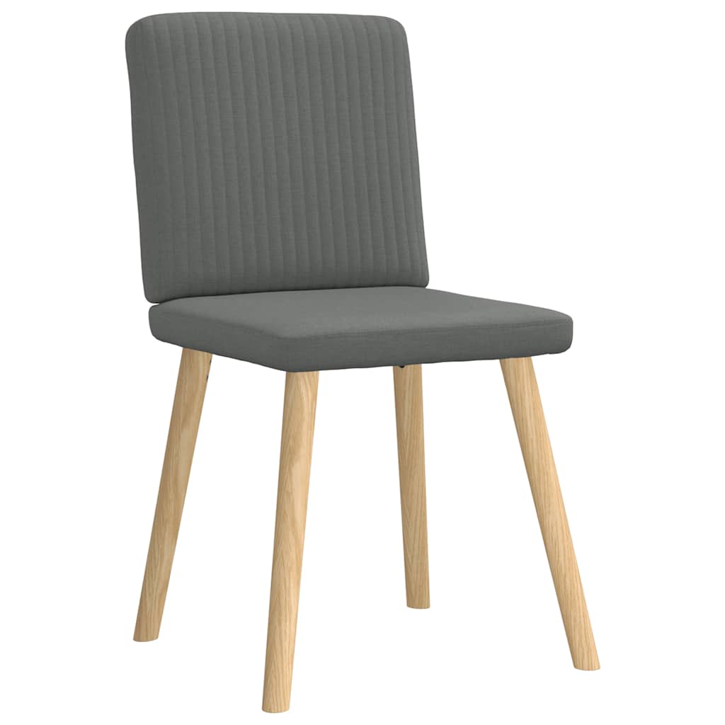 Eetkamerstoelen 6 st stof donkergrijs is nu te koop bij PeponiXL, paradijselijk wonen!