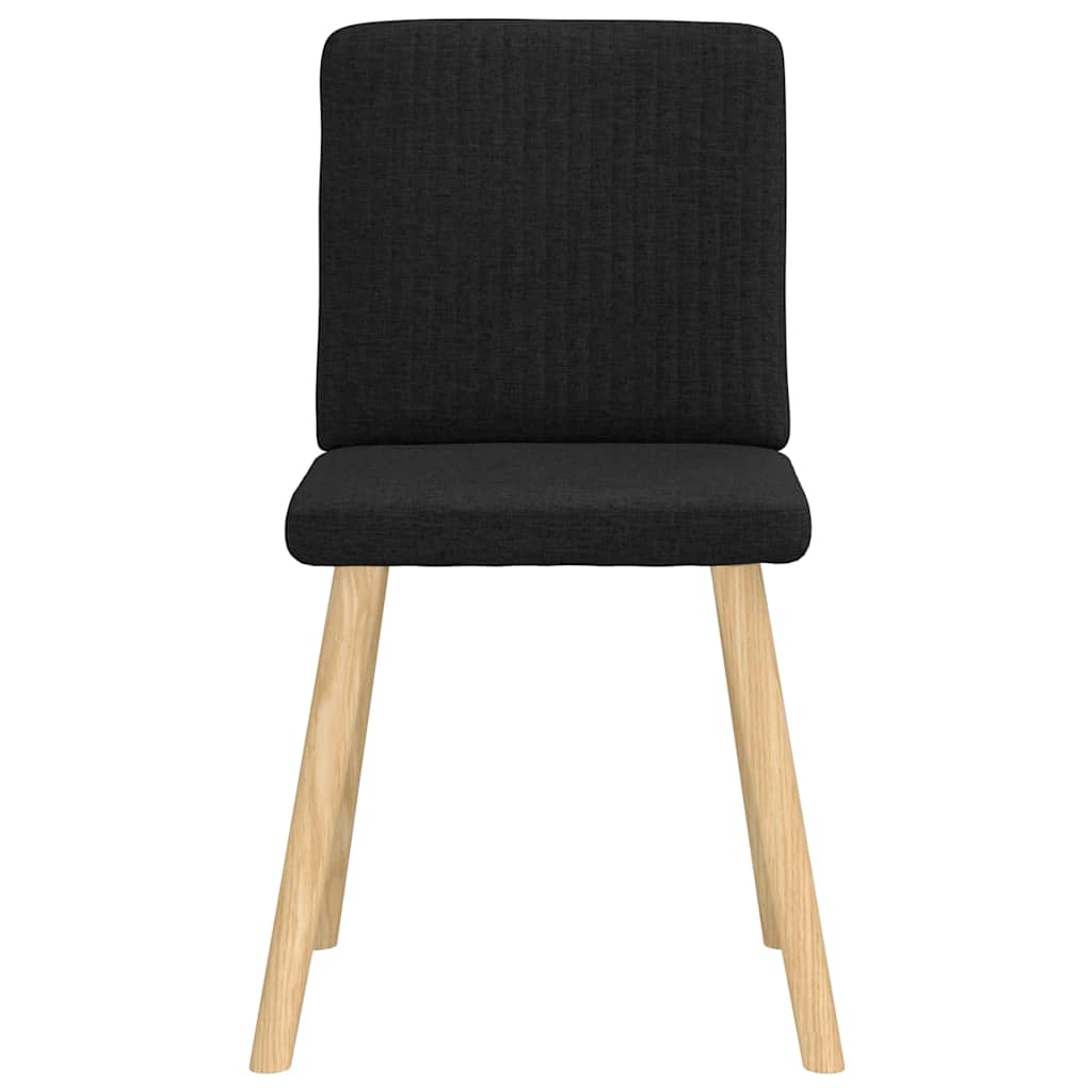 Eetkamerstoelen 6 st stof zwart is nu te koop bij PeponiXL, paradijselijk wonen!