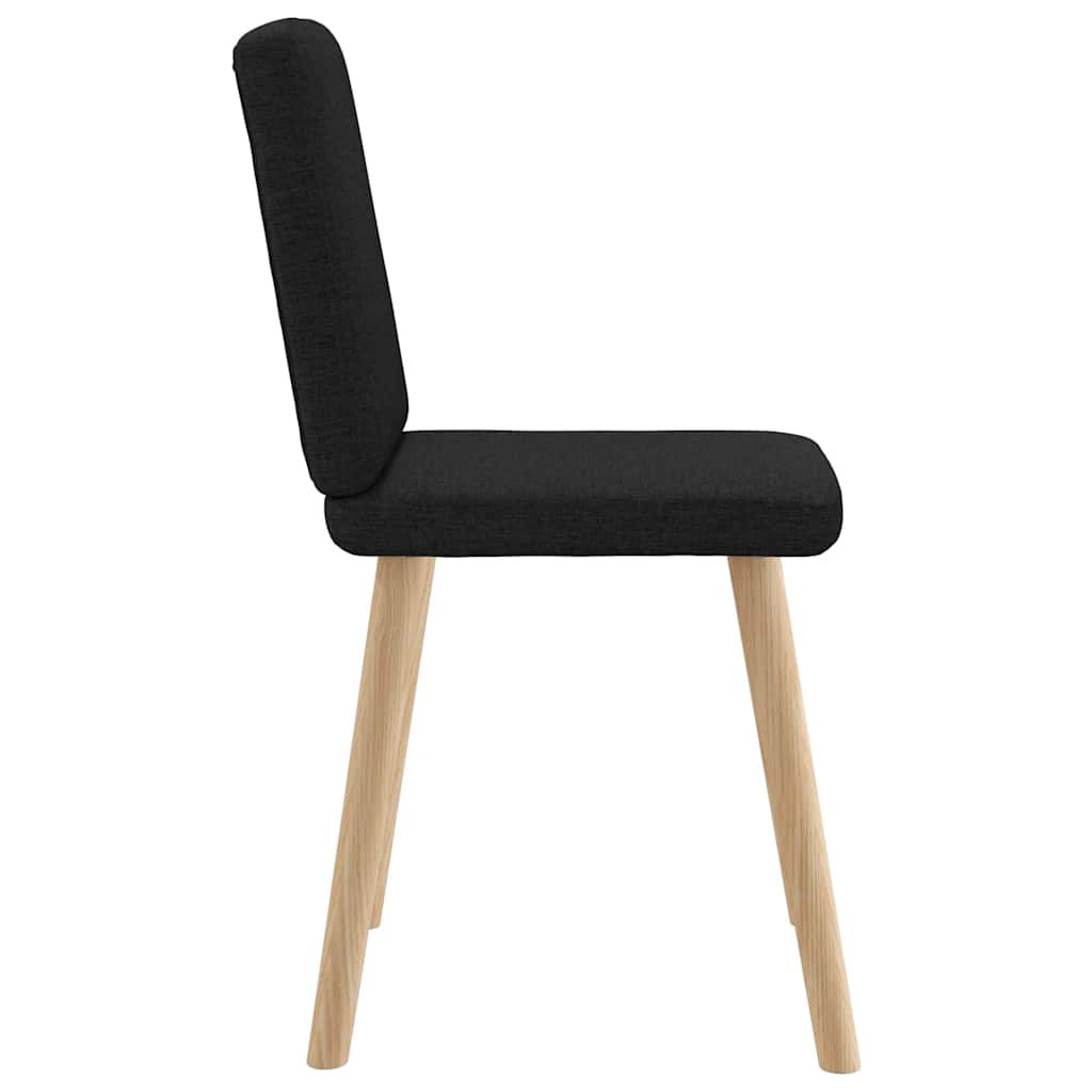 Eetkamerstoelen 6 st stof zwart is nu te koop bij PeponiXL, paradijselijk wonen!