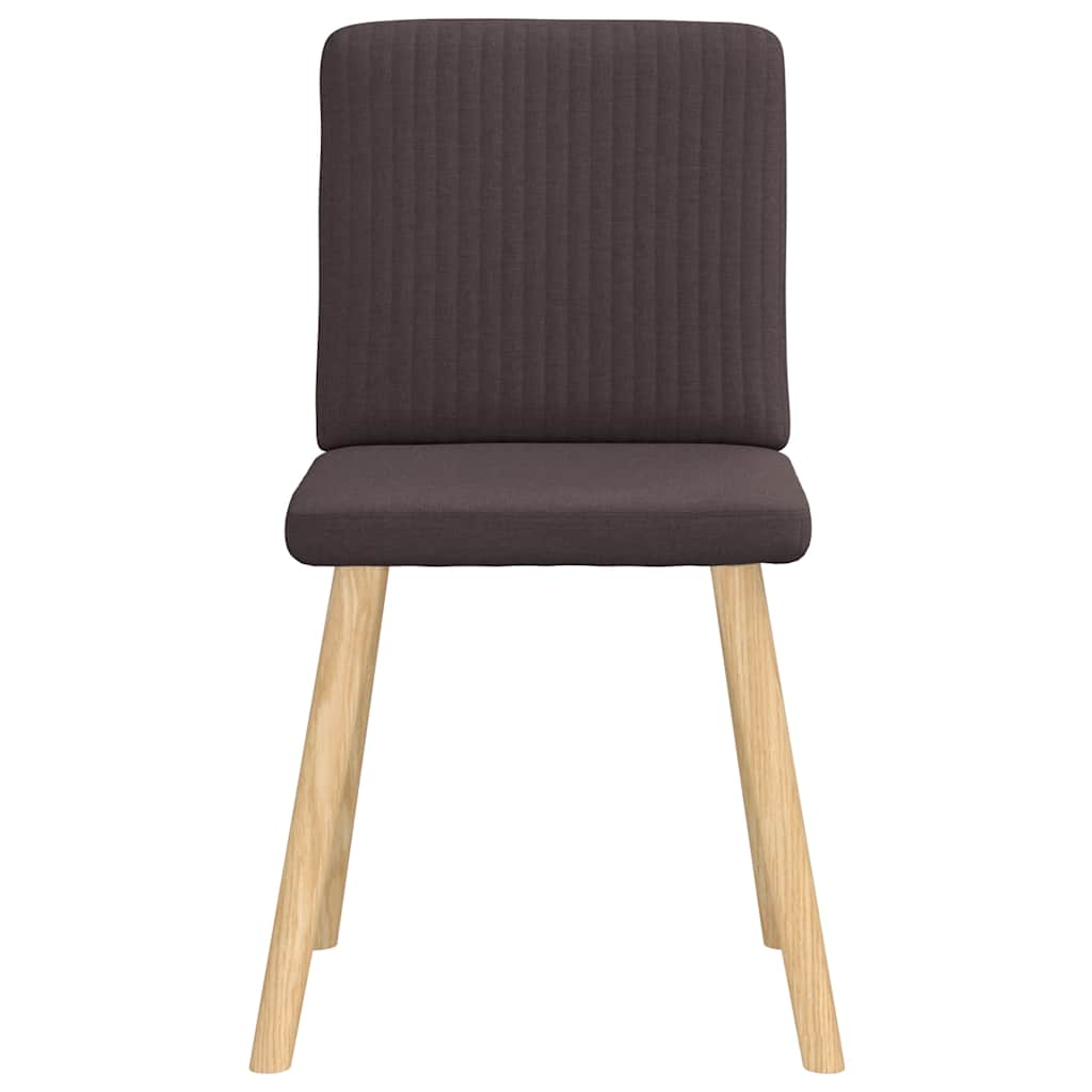 Eetkamerstoelen 6 st stof donkerbruin is nu te koop bij PeponiXL, paradijselijk wonen!