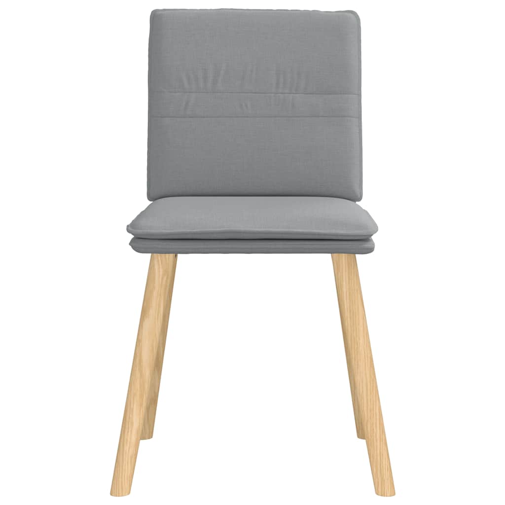 Eetkamerstoelen 6 st stof lichtgrijs is nu te koop bij PeponiXL, paradijselijk wonen!