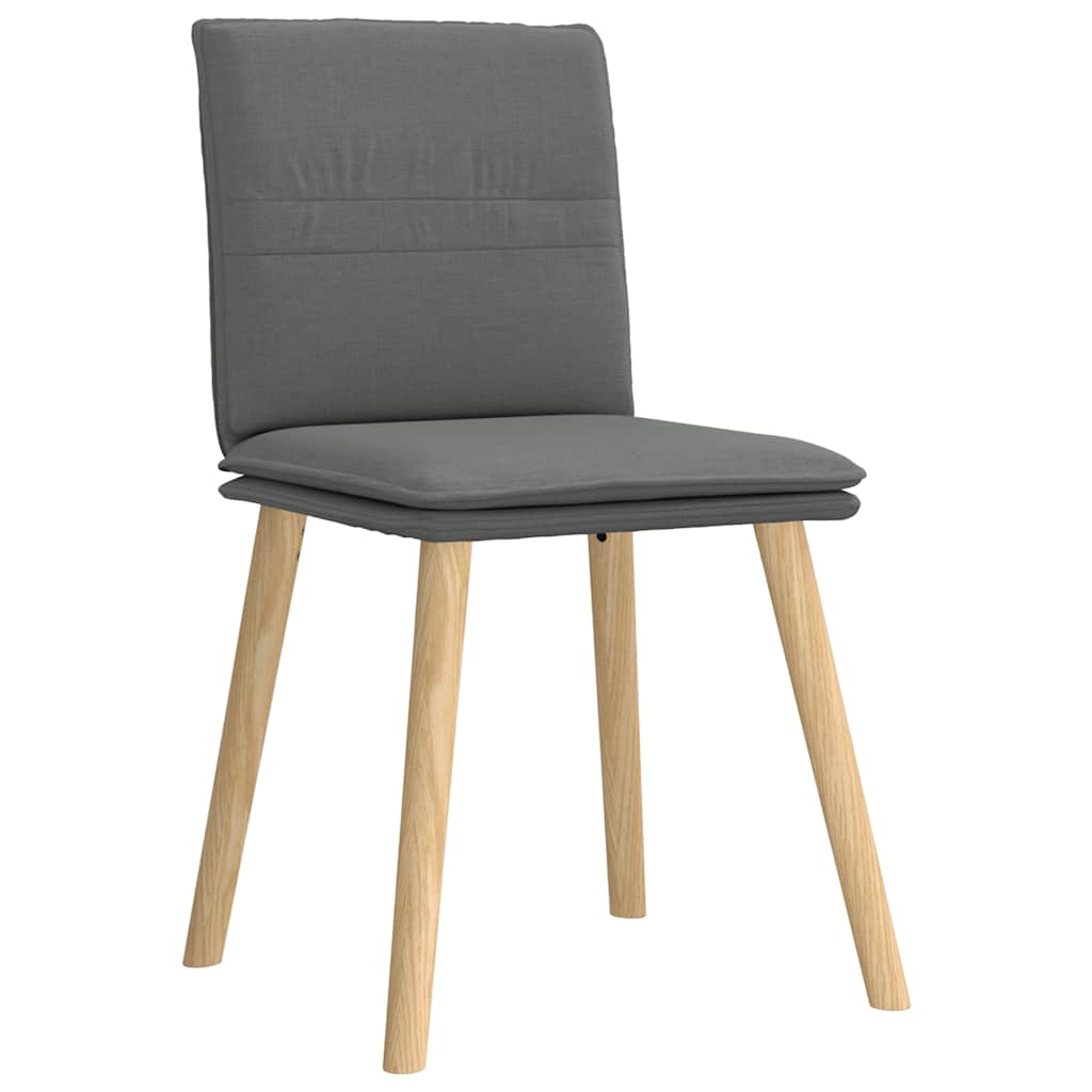 Eetkamerstoelen 6 st stof donkergrijs is nu te koop bij PeponiXL, paradijselijk wonen!