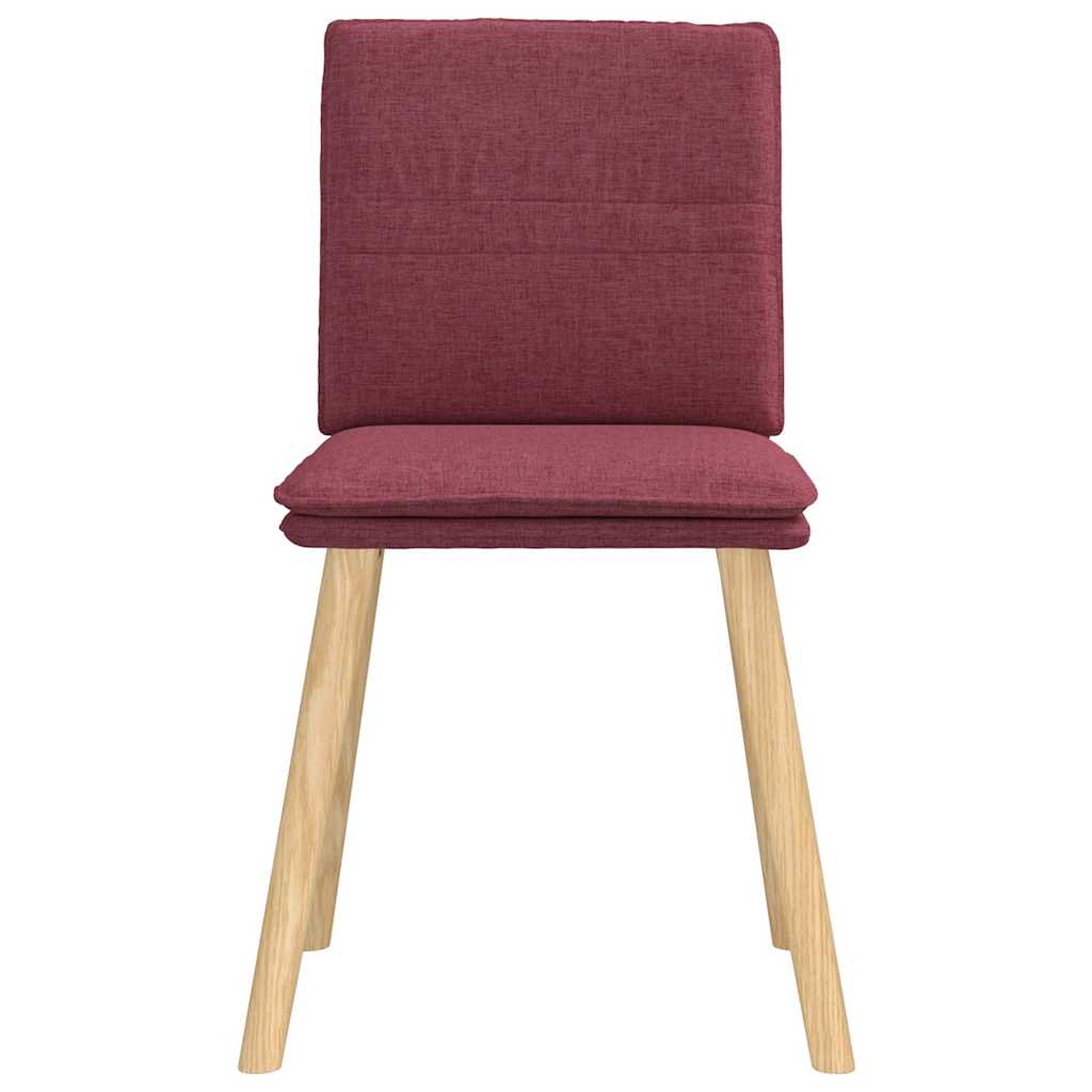 Eetkamerstoelen 6 st stof wijnrood is nu te koop bij PeponiXL, paradijselijk wonen!