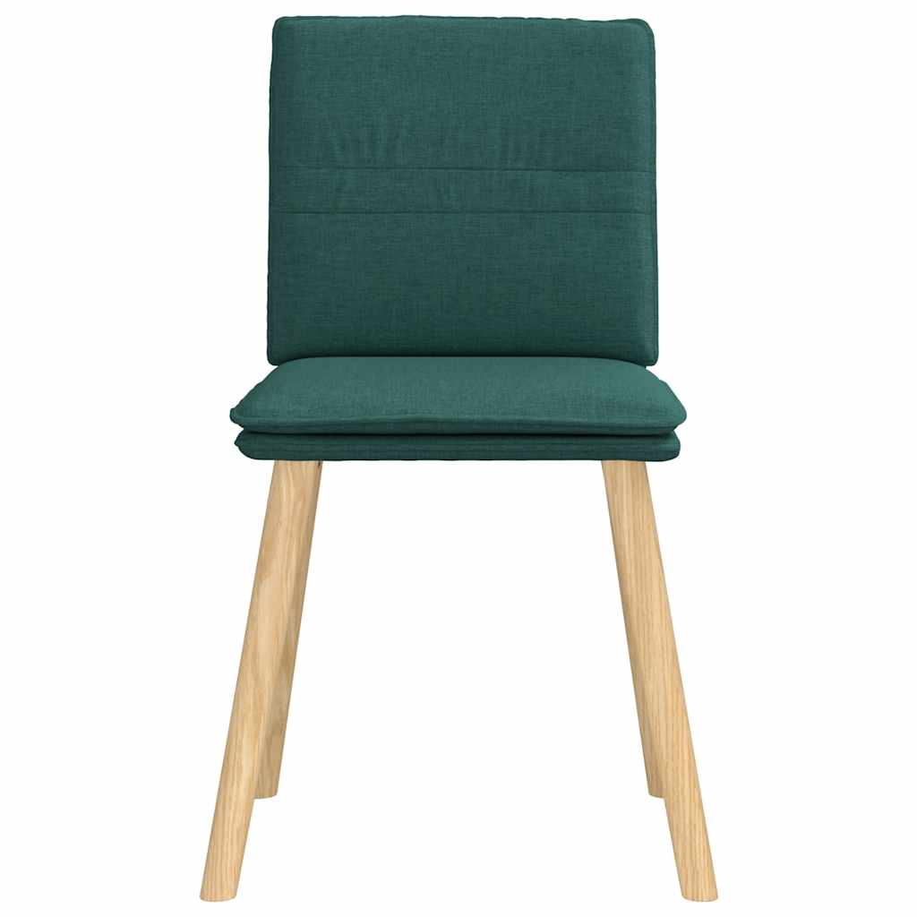 Eetkamerstoelen 6 st stof donkergroen is nu te koop bij PeponiXL, paradijselijk wonen!