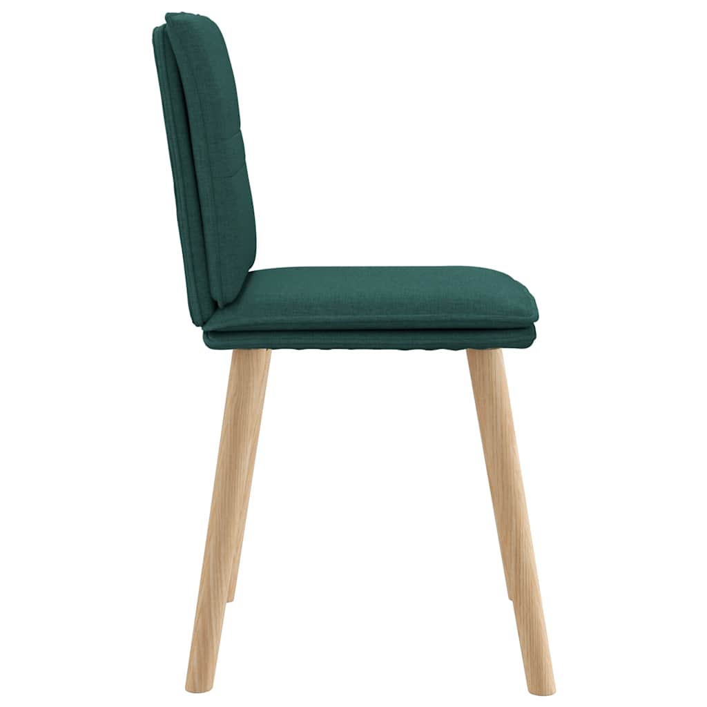 Eetkamerstoelen 6 st stof donkergroen is nu te koop bij PeponiXL, paradijselijk wonen!