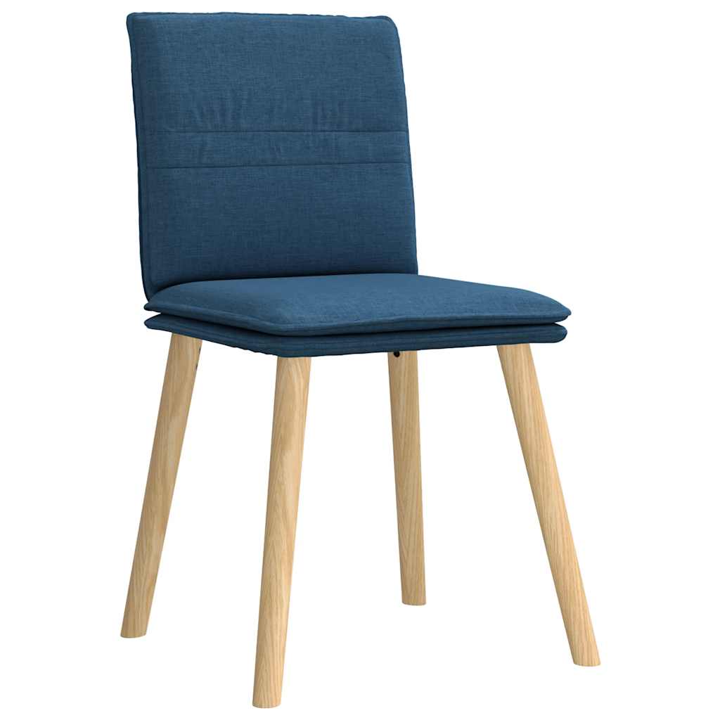 Eetkamerstoelen 6 st stof blauw is nu te koop bij PeponiXL, paradijselijk wonen!