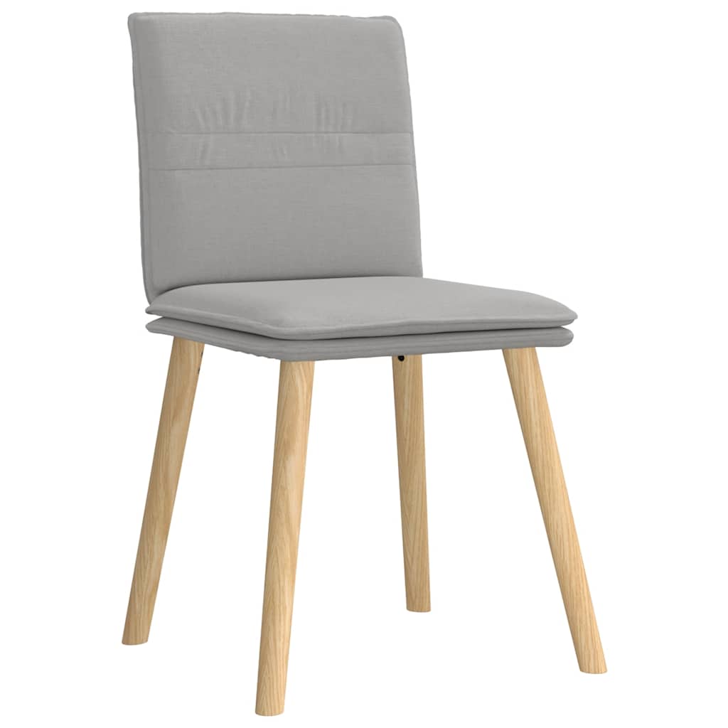 Eetkamerstoelen 6 st stof wolk grijs is nu te koop bij PeponiXL, paradijselijk wonen!