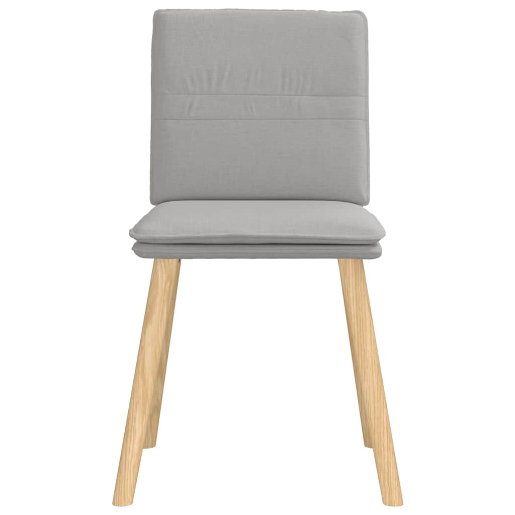Eetkamerstoelen 6 st stof wolk grijs is nu te koop bij PeponiXL, paradijselijk wonen!
