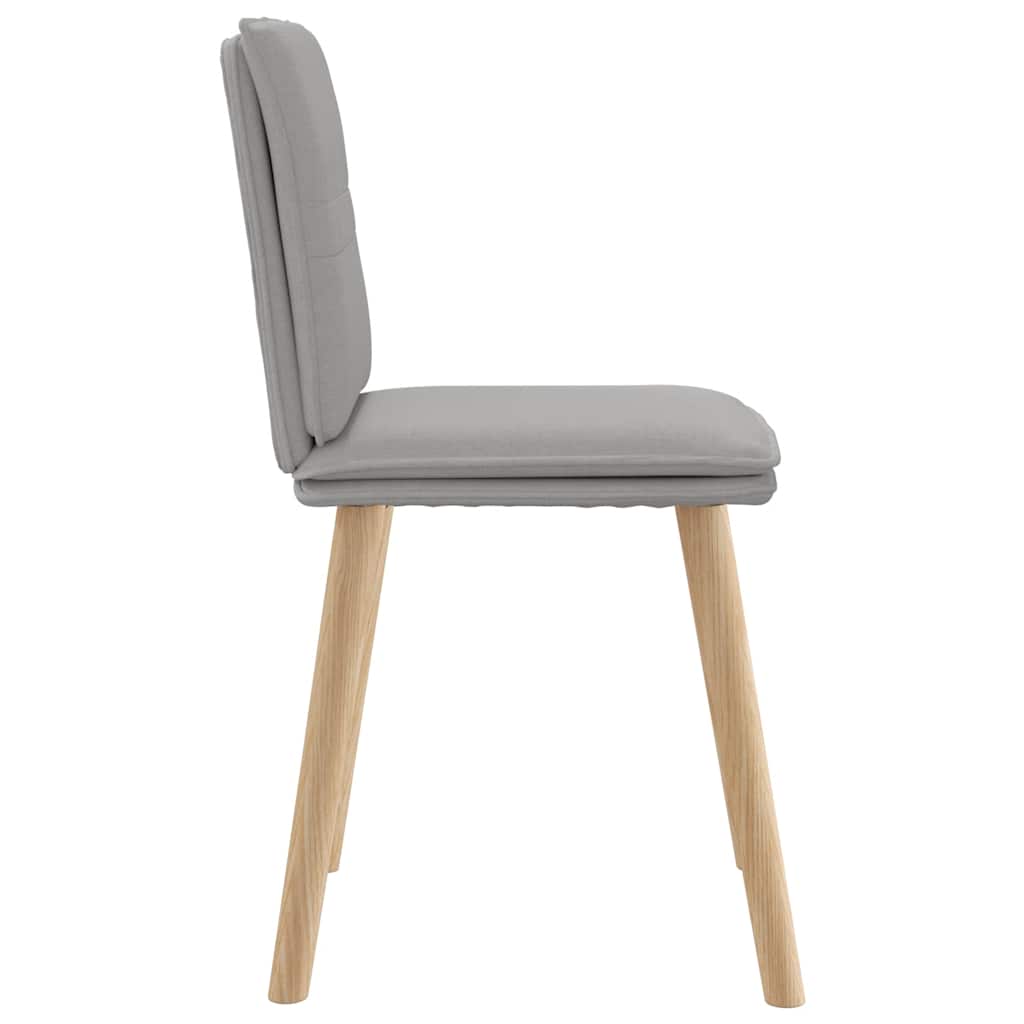 Eetkamerstoelen 6 st stof wolk grijs is nu te koop bij PeponiXL, paradijselijk wonen!